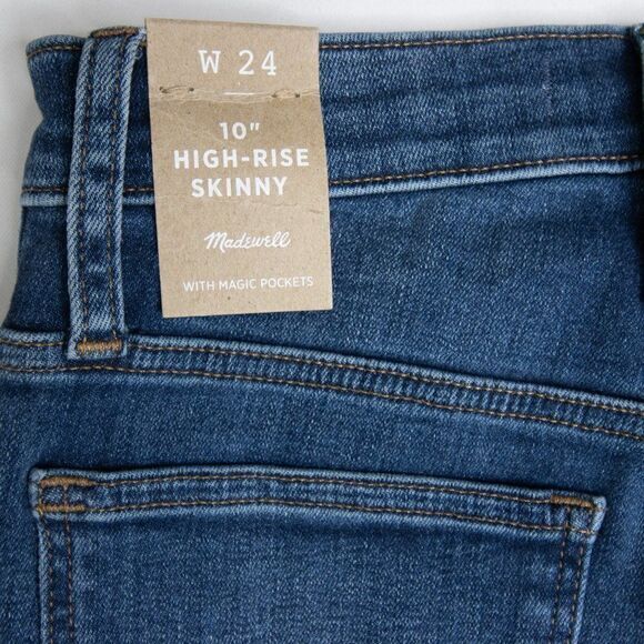 Top rated! Madewell 10" High-Rise‎ Skinny Jeans in Bradshaw Wash, size 24 - Picture 13 of 16